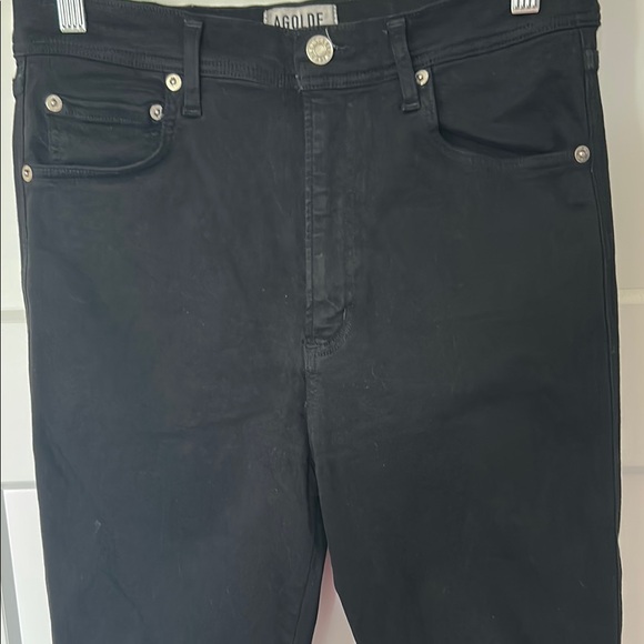 Agolde Women's Jet Black Skinny Jeans - Picture 2 of 7